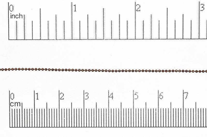 Continental Beads - Wholesale Craft Supplies - 1mm Diamond Cut Ball Chain sold by The Foot - CH 8511