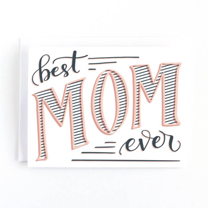 Best Mom Ever Mother's Day Card for wholesale by Pedaller Designs