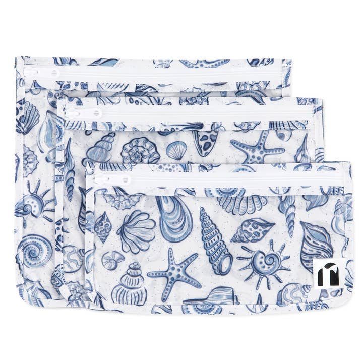 Clear Travel Bag 3 Pack: Shells for wholesale by Bumkins