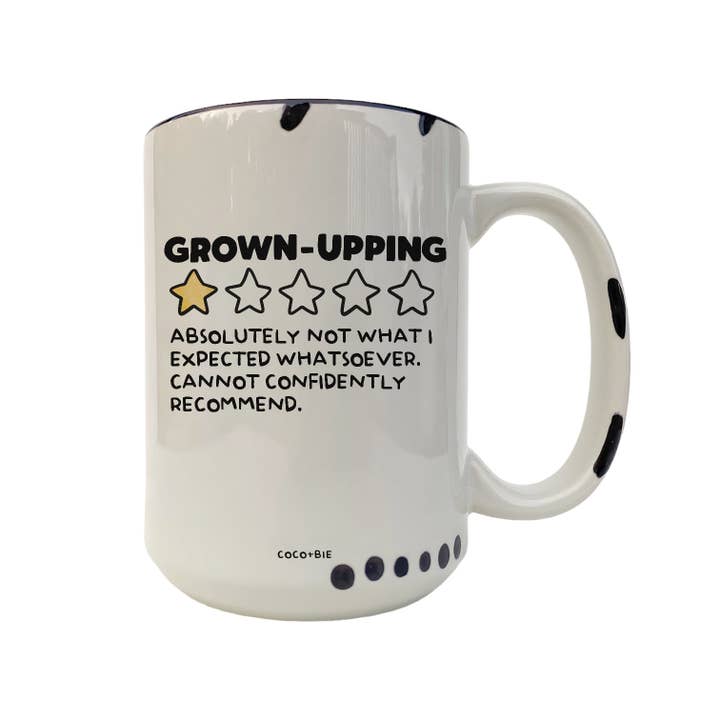 coco+bie designs – Caneca por atacado – Caneca Adulta para Adultos - Caneca Moderna, Bonitinha, Engraçada, Vida Adulta2