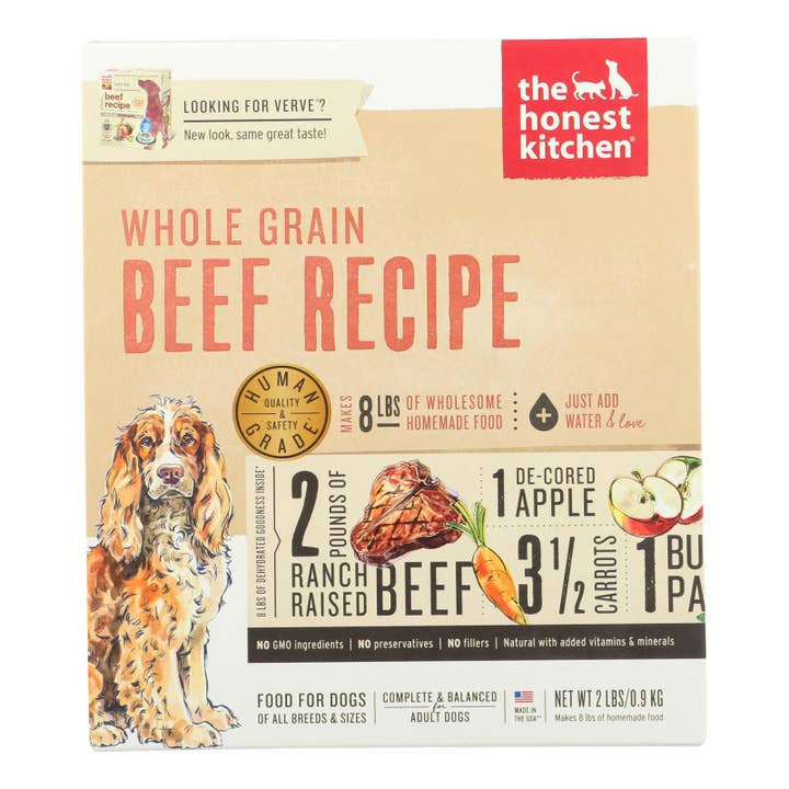 Ware Spark - Wholesale Pet Food - Dog - The Honest Kitchen - Dog Food - Whole Grain Beef Recipe - Case Of 6 - 2 Lb.