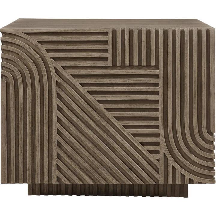 LOOMLAN - Vente Tables d'appoint - Table carrée Serenity - Table d'appoint extérieure marron1