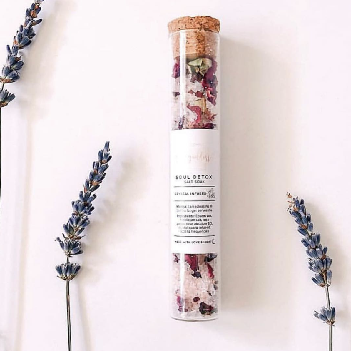 Self goddess - Vendita all'ingrosso Sali da bagno - Soul Detox Rose Salt Soak - Infuso di cristallo5