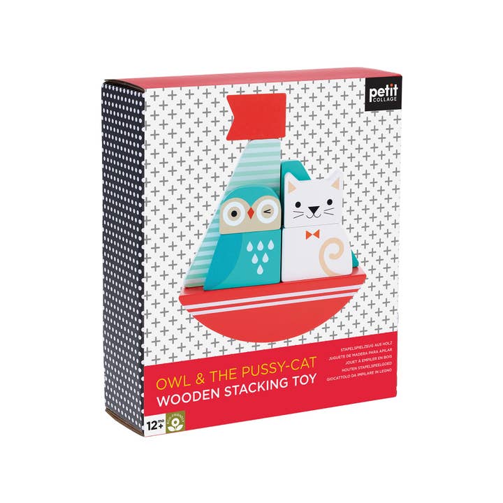 Chronicle Books - Wholesale Wood Toy - Kids - Owl & the Pussy-Cat Wooden Stacking Toy