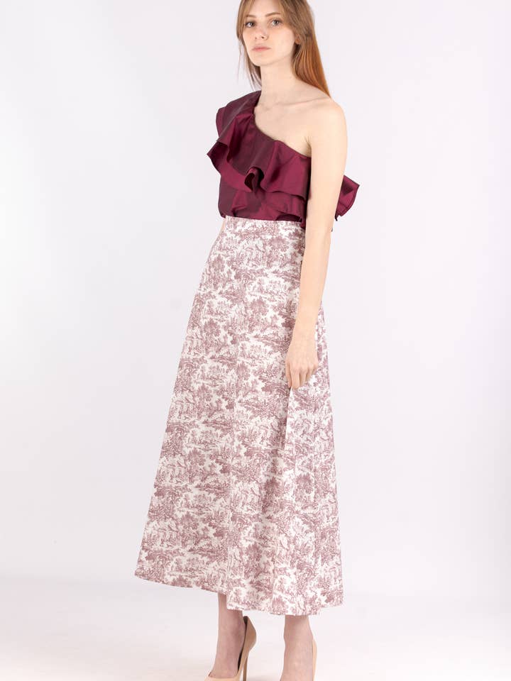 Jupe ample en coton pour la vente par Lovemà Collection