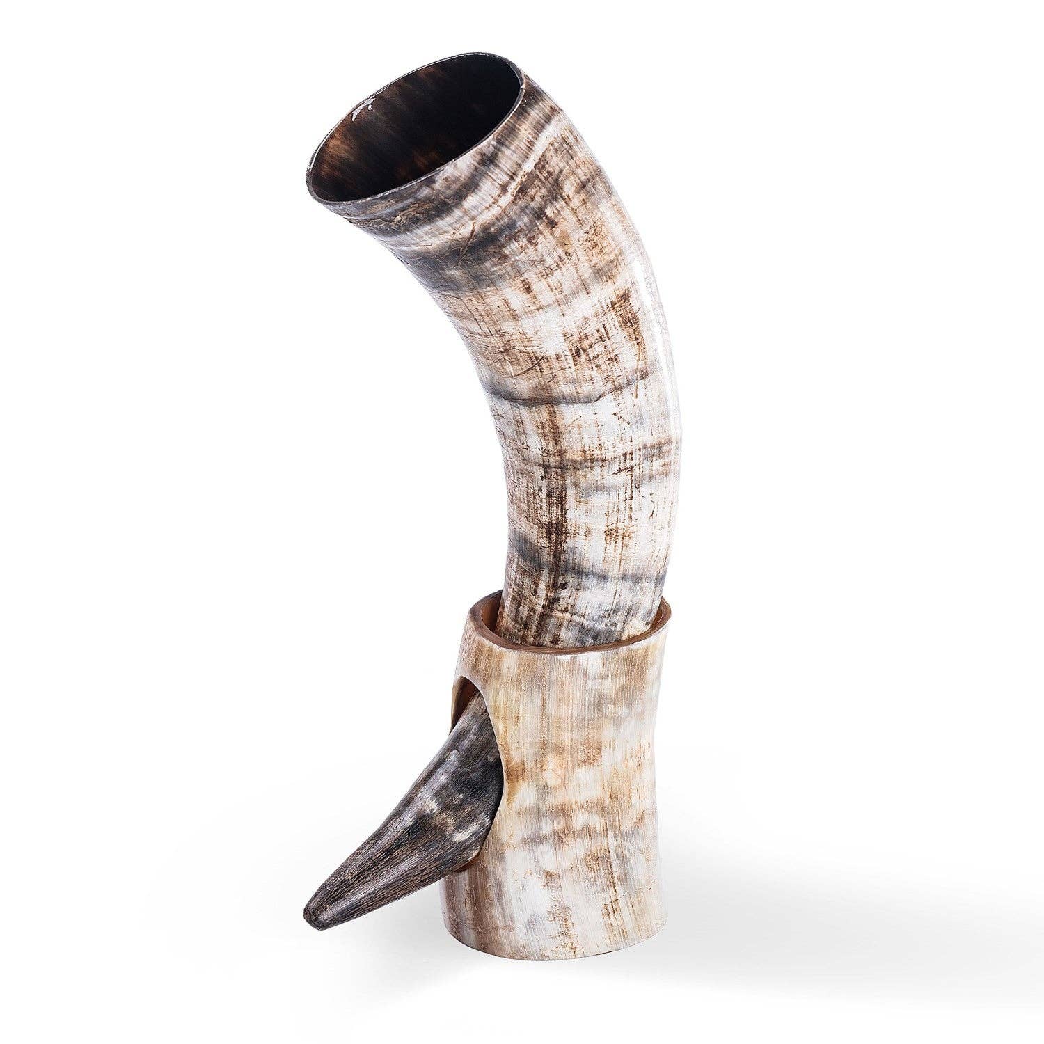 Norse Tradesman – wholesale Dricksglas och koppar – Vikingasdrickshorn med stativ6