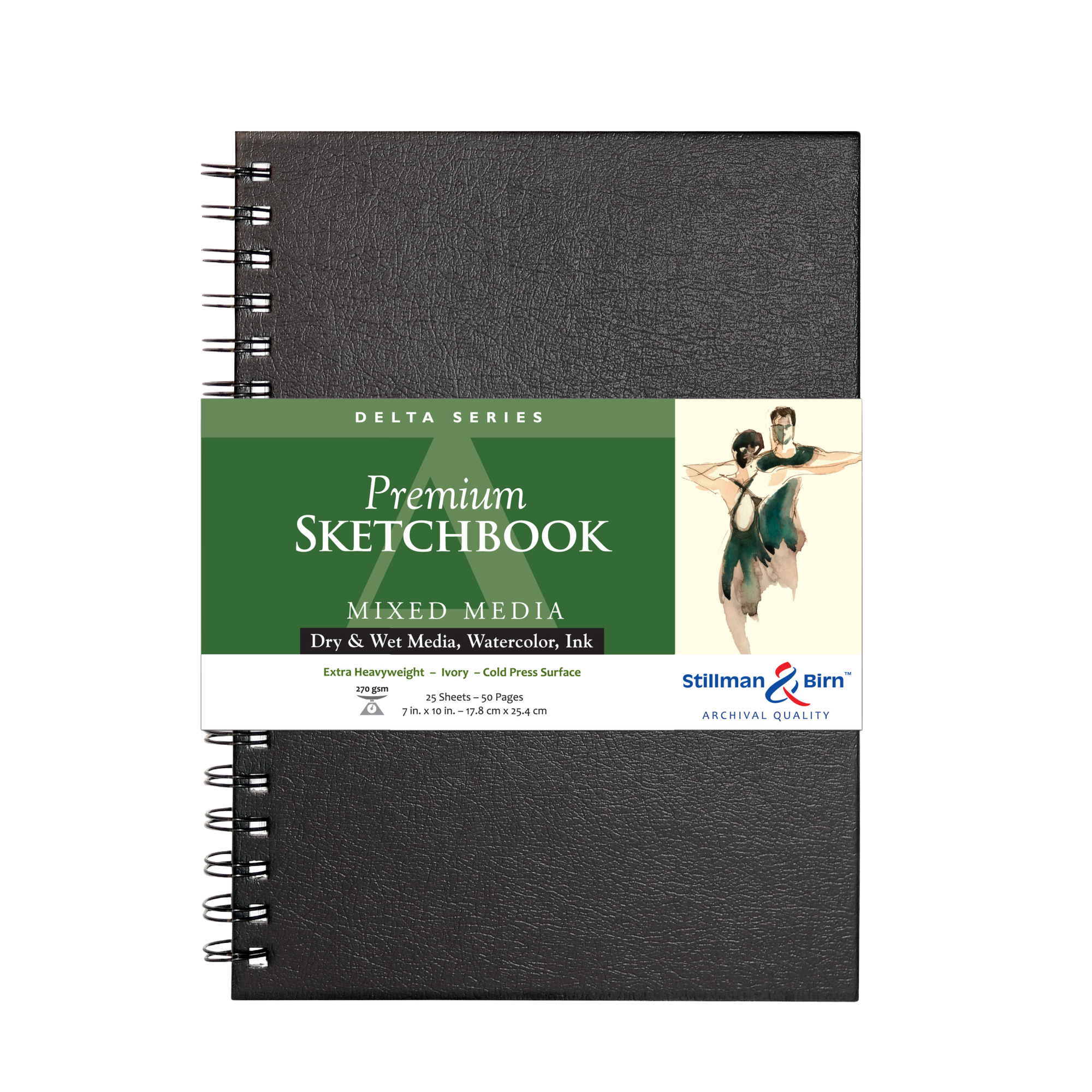 Exaclair - Vente Carnets de croquis - Journal en techniques mixtes Stillman & Birn, série Delta, ivoire7