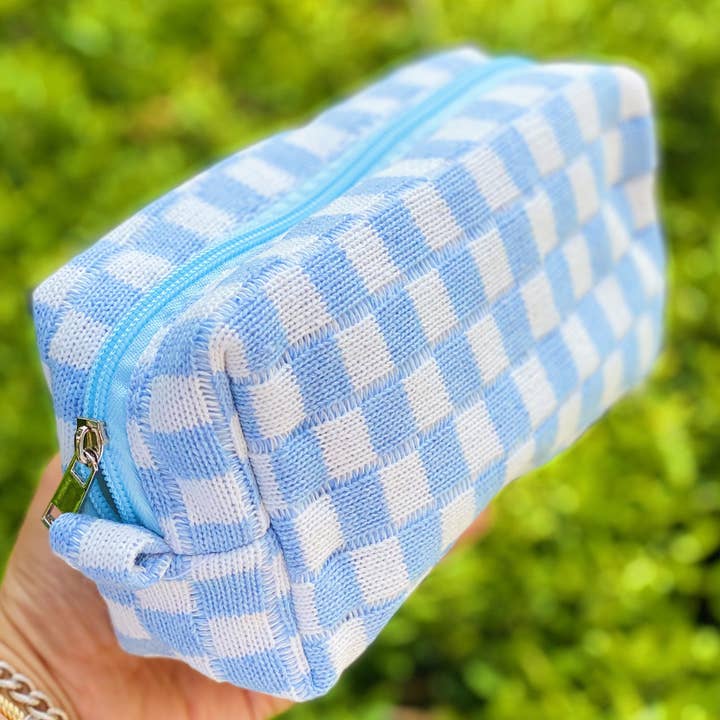 Ellison+Young - Wholesale Makeup/Cosmetic Bag - Check Yourself Cosmetic Bag