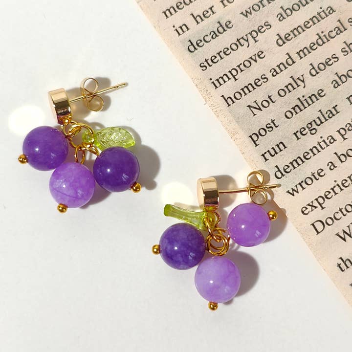 Ädelsten druva örhängen för wholesale av Vachana