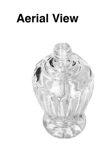 Best Bottles - Wholesale Atomizer Bottle - Diva Clear Glass Bottle White Dropper - 46ml(Multiple Caps)6