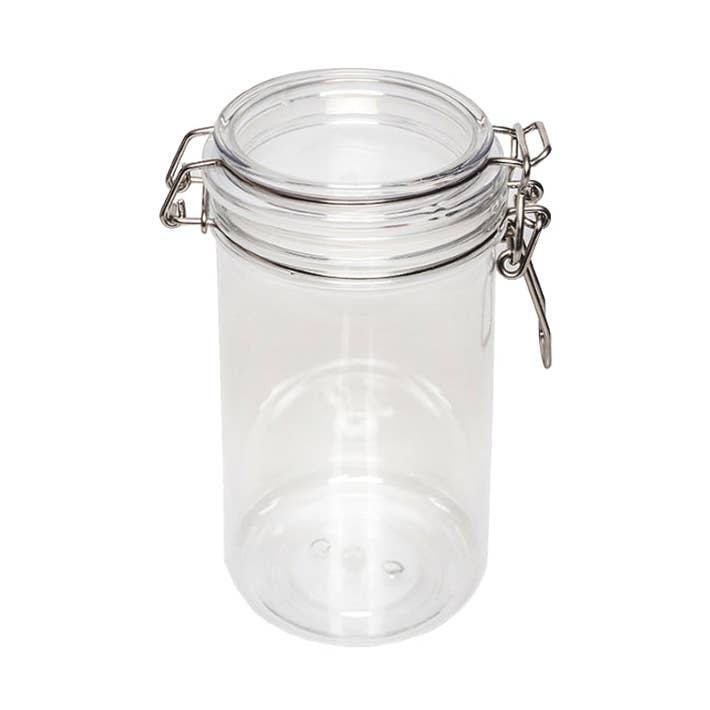 FIXTUREDISPLAYS - Vendita all'ingrosso Barattoli - Barattolo PET con Chiusura a Filo 1500 ml Barattolo per Spezie Sigillo Vernice Olio Contenitore con Serratura 18615 1500ML0