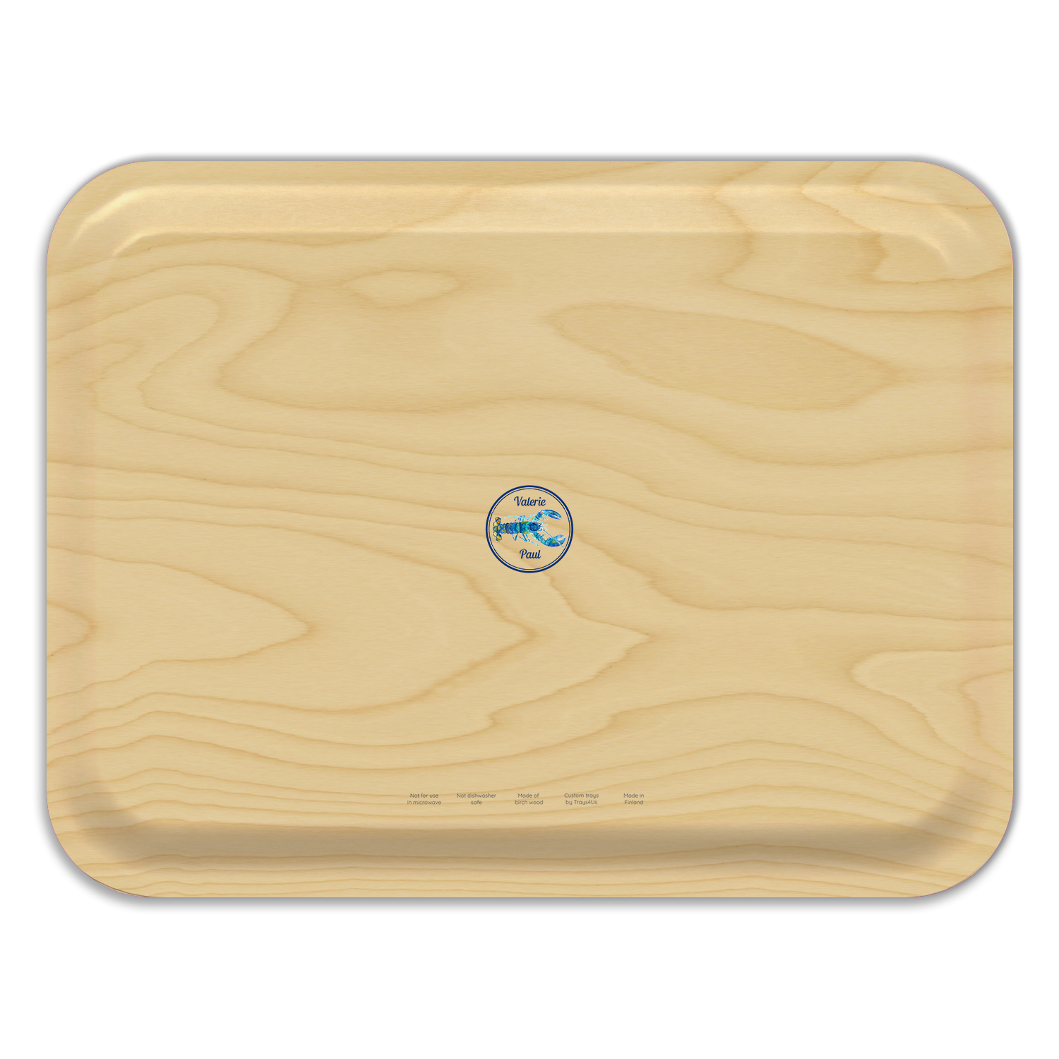 Trays4Us - Wholesale Serving Tray - Blue Crab Serving Tray by Valerie Paul3