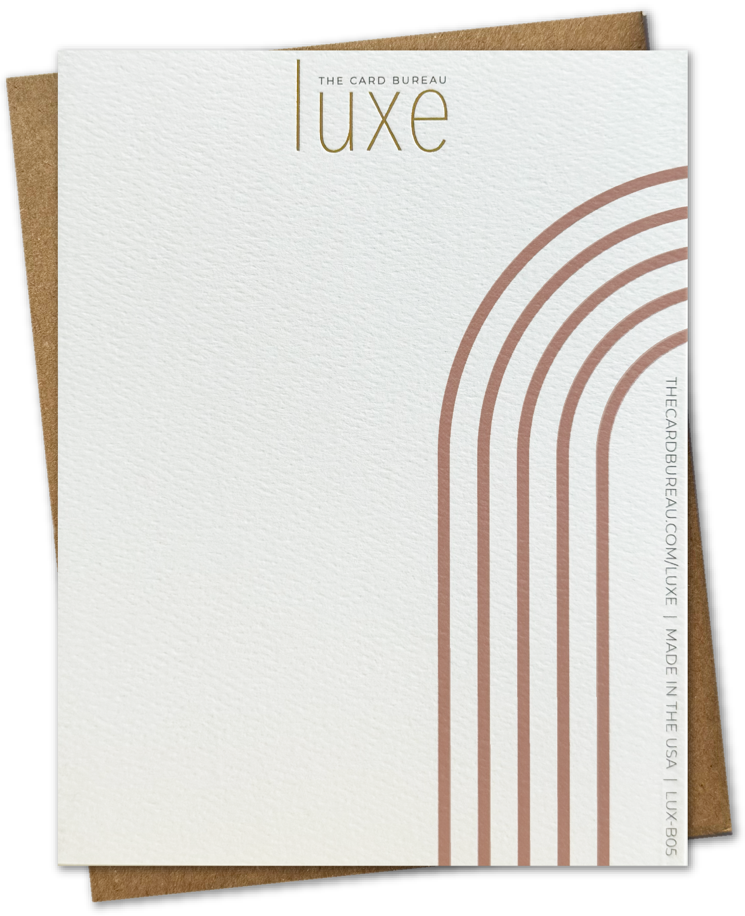 The Card Bureau - Wholesale Thank You Card - LUXE | Gold Foil Mid-Century Modern Thank You Card1