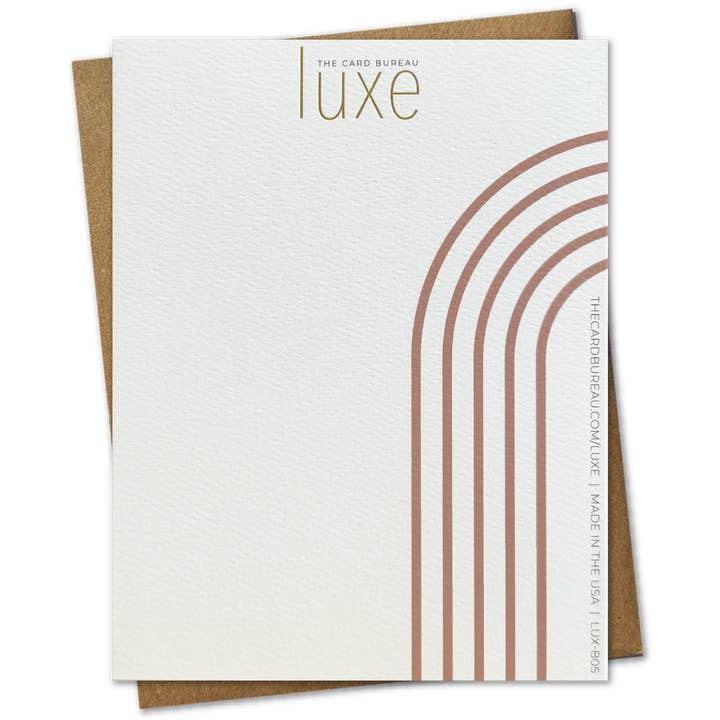 The Card Bureau - Vendita all'ingrosso Biglietti di ringraziamento - LUXE | Biglietto di ringraziamento Mid-Century moderno in lamina dorata1
