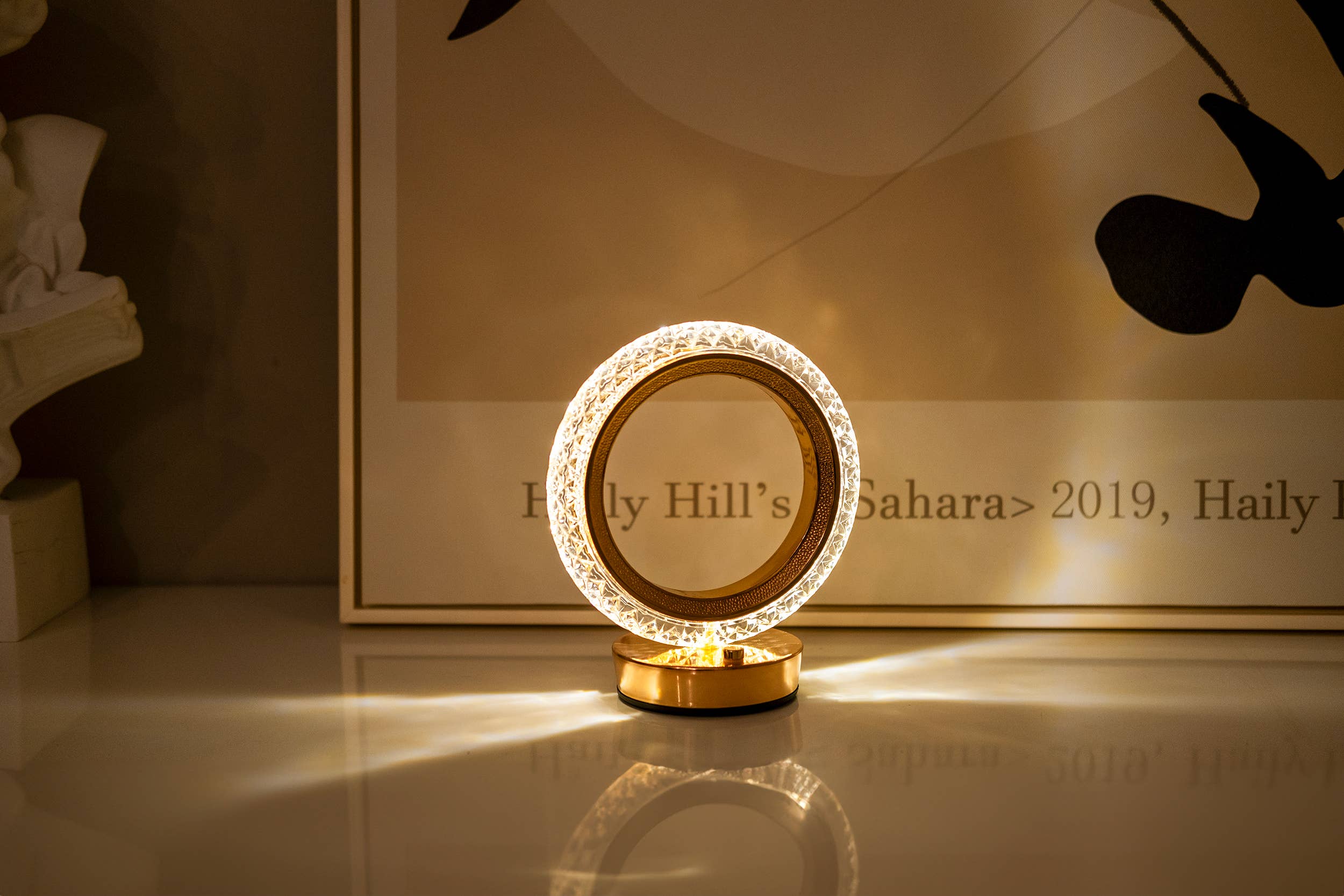 LAX Gadgets - Wholesale Accent/Desk Lamp - Night Stand LED Light with Ring design- Retail Packaging4