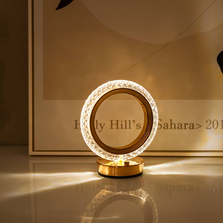 LAX Gadgets - Wholesale Accent/Desk Lamp - Night Stand LED Light with Ring design- Retail Packaging4