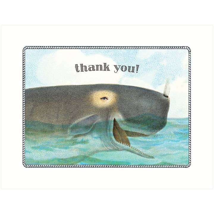 Whale Thank You | Thank You Greeting Card for wholesale by Lucca Paperworks