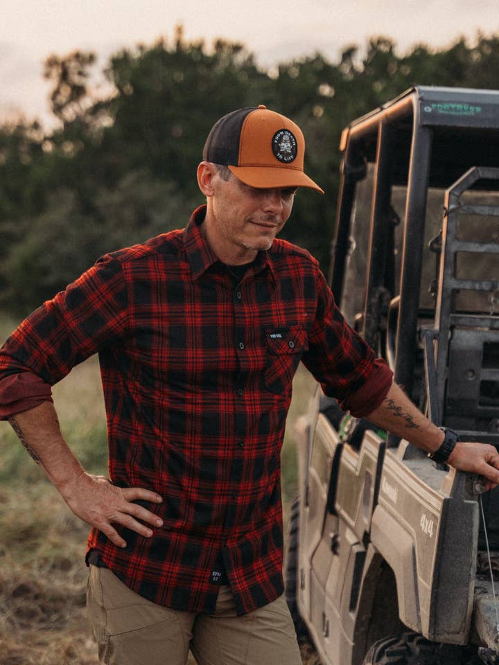 Yee Yee - Wholesale Button Down Shirt - Men's - Stretch Flannel3