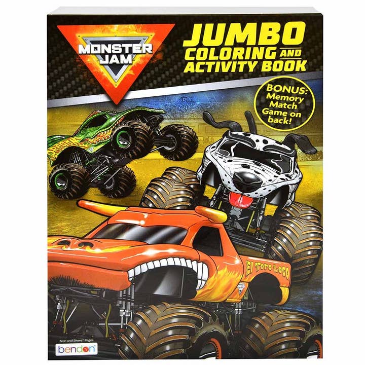 Monster Jam 80 PG Coloring Book for wholesale by Empire Discount