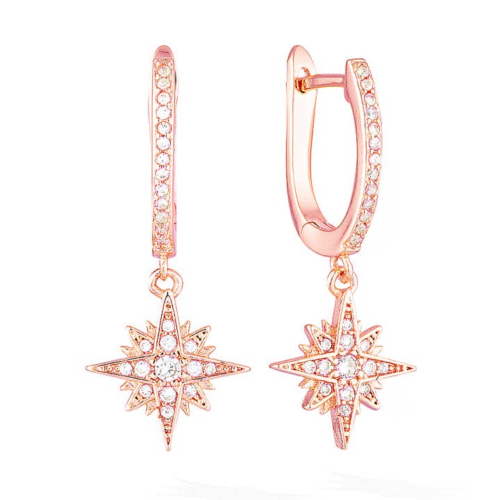 Binary Solaris Hoepeloorbellen - Roségoud voor wholesale door Glacier Mist