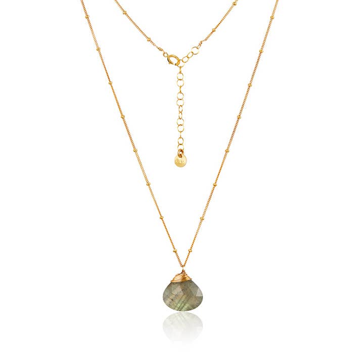 Wire Wrapped Gemstone Necklace for wholesale by Mabel Chong