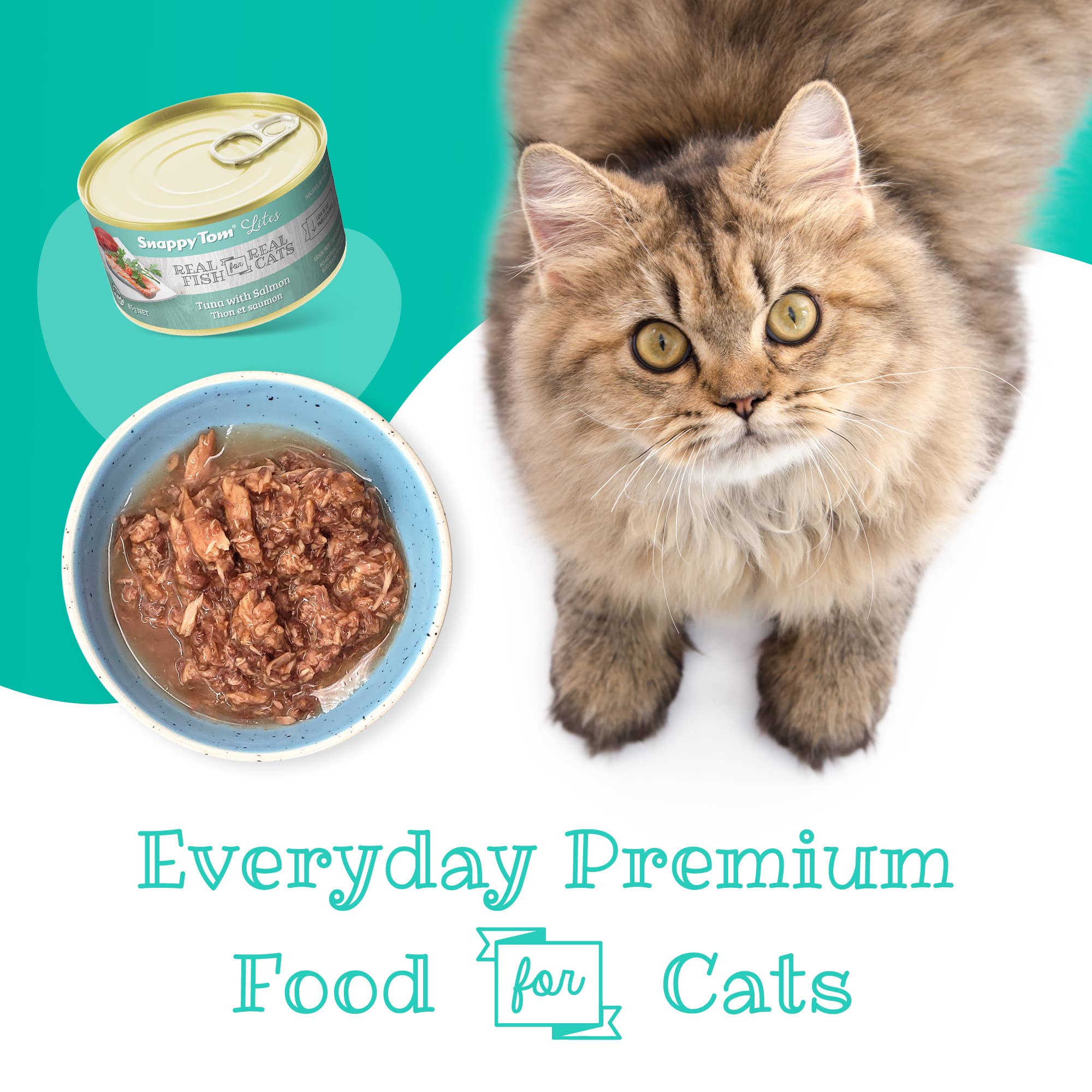 Snappy Tom Pet Supply - Wholesale Pet Food - Cat - Snappy Tom Lites® 3oz - Tuna with Salmon5