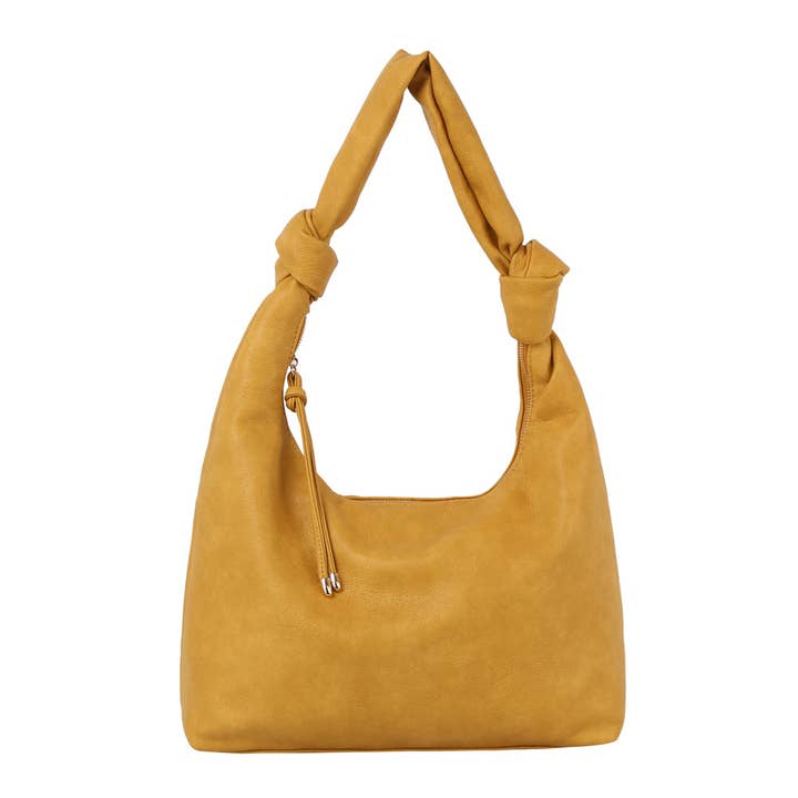 Handbag Factory Corp - Wholesale Shoulder Bag - Women's - Knotted handle detail hobo shoulder handbag