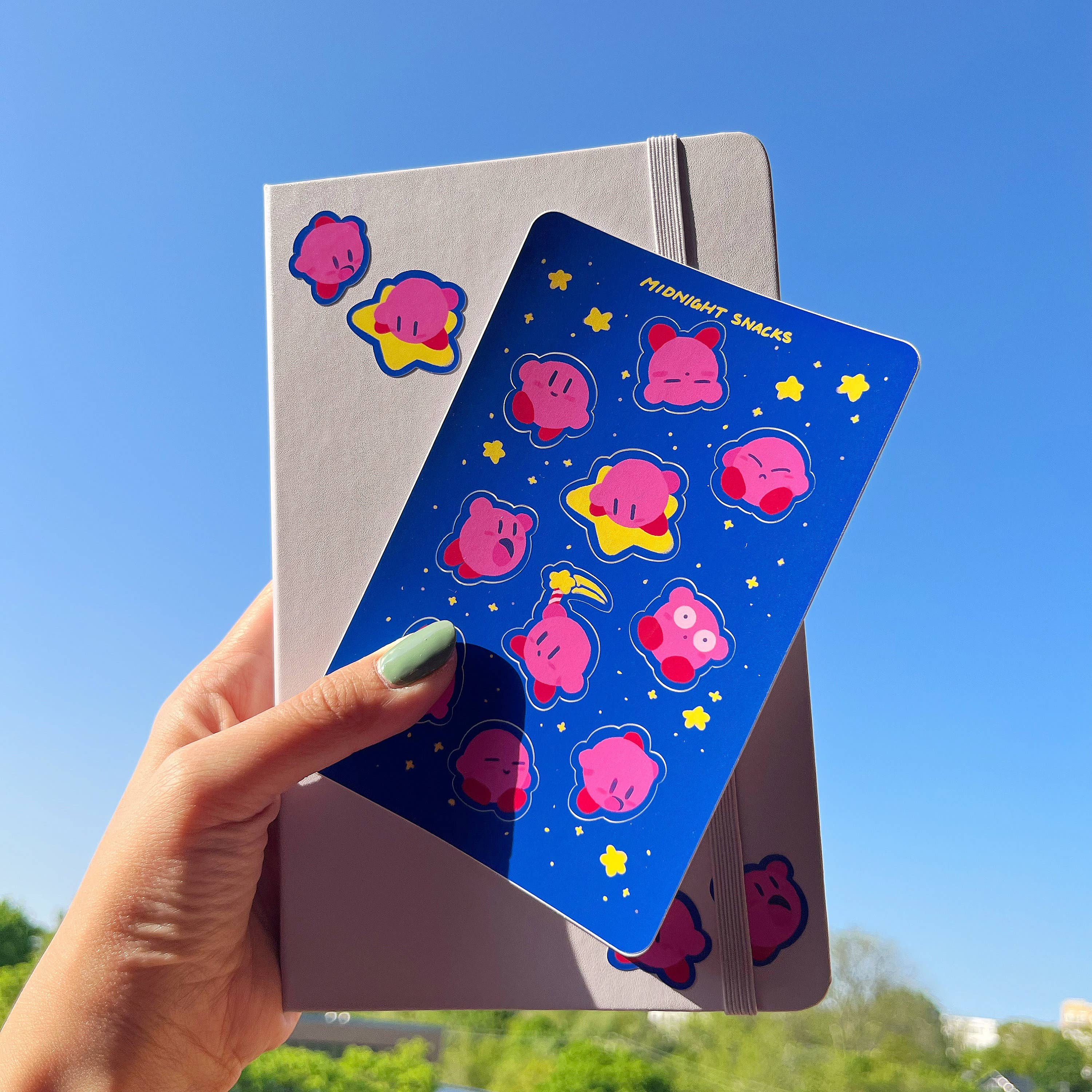 Midnight Snacks - Wholesale Sticker - Kirby Sticker Sheet2