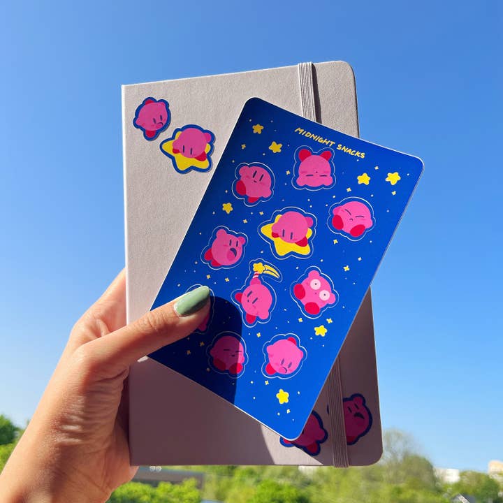 Midnight Snacks - Wholesale Sticker - Kirby Sticker Sheet2