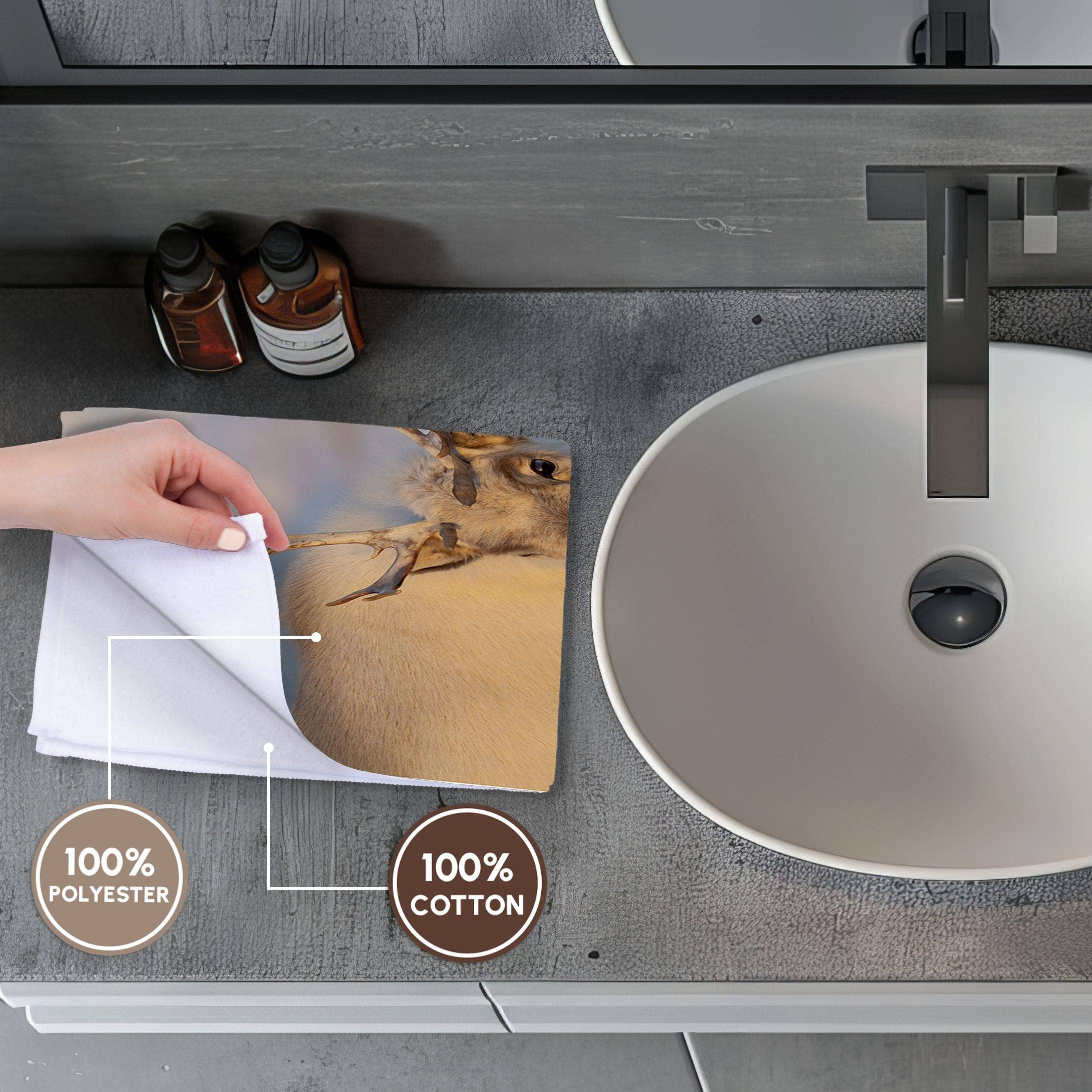 3dRose - Wholesale Bath Towel - 3dRose, Female Svalbard Reindeer near Pyramiden, Polar Regions, Arctic. 2, Towel3