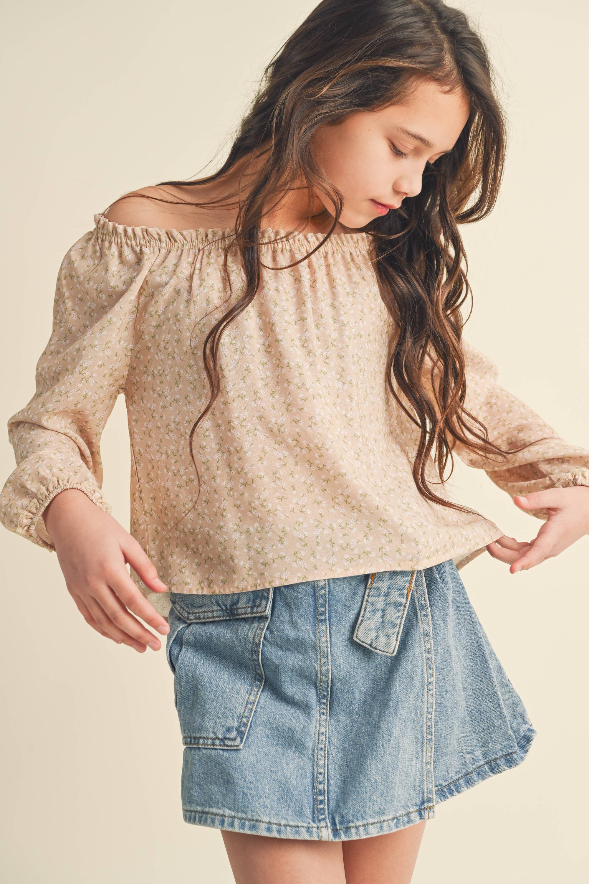 Leslie Smocked Shirt Set • Shop American Threads Women's Trendy