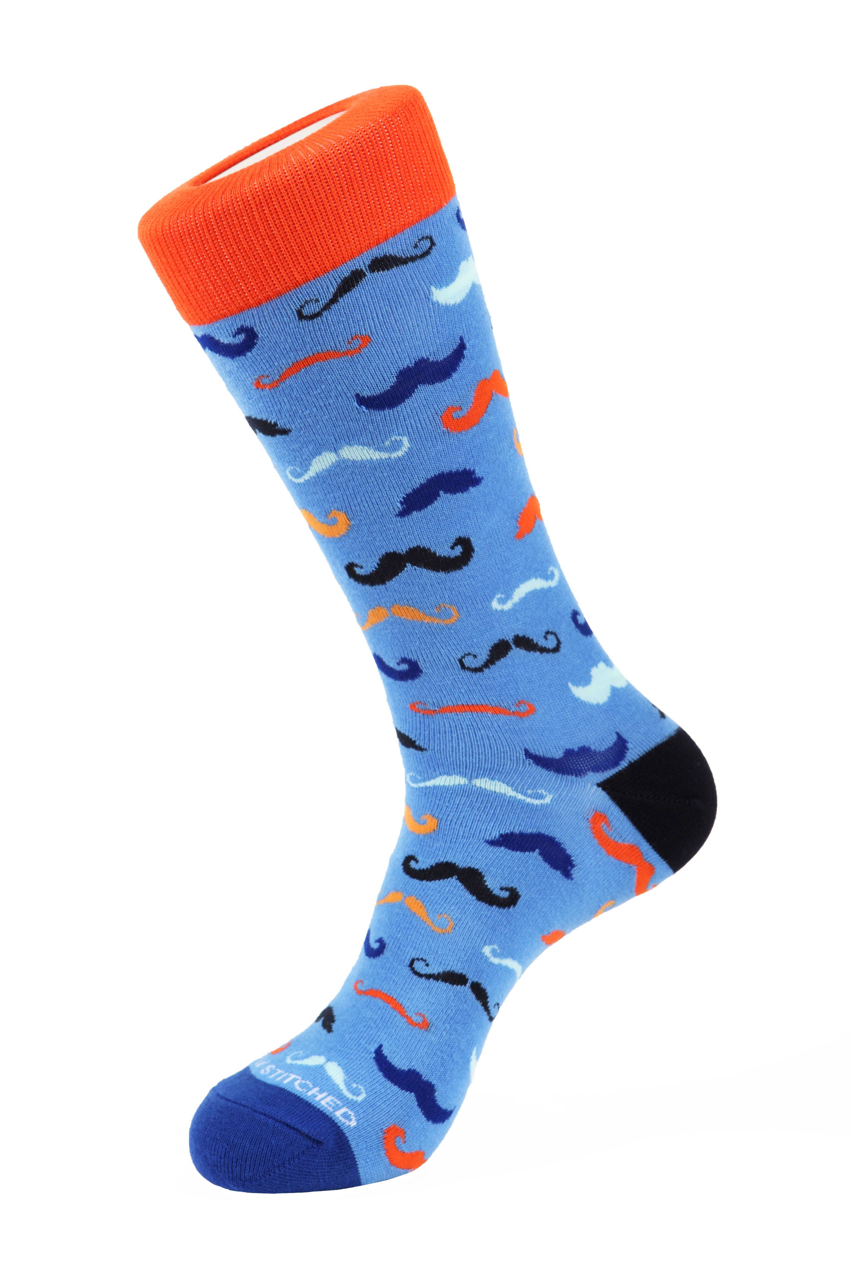 Unsimply Stitched – wholesale Socks – Men's – Mustache Socks1