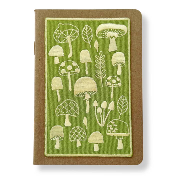 Carnet de Poche Broderie Champignons pour la vente par Rikrack
