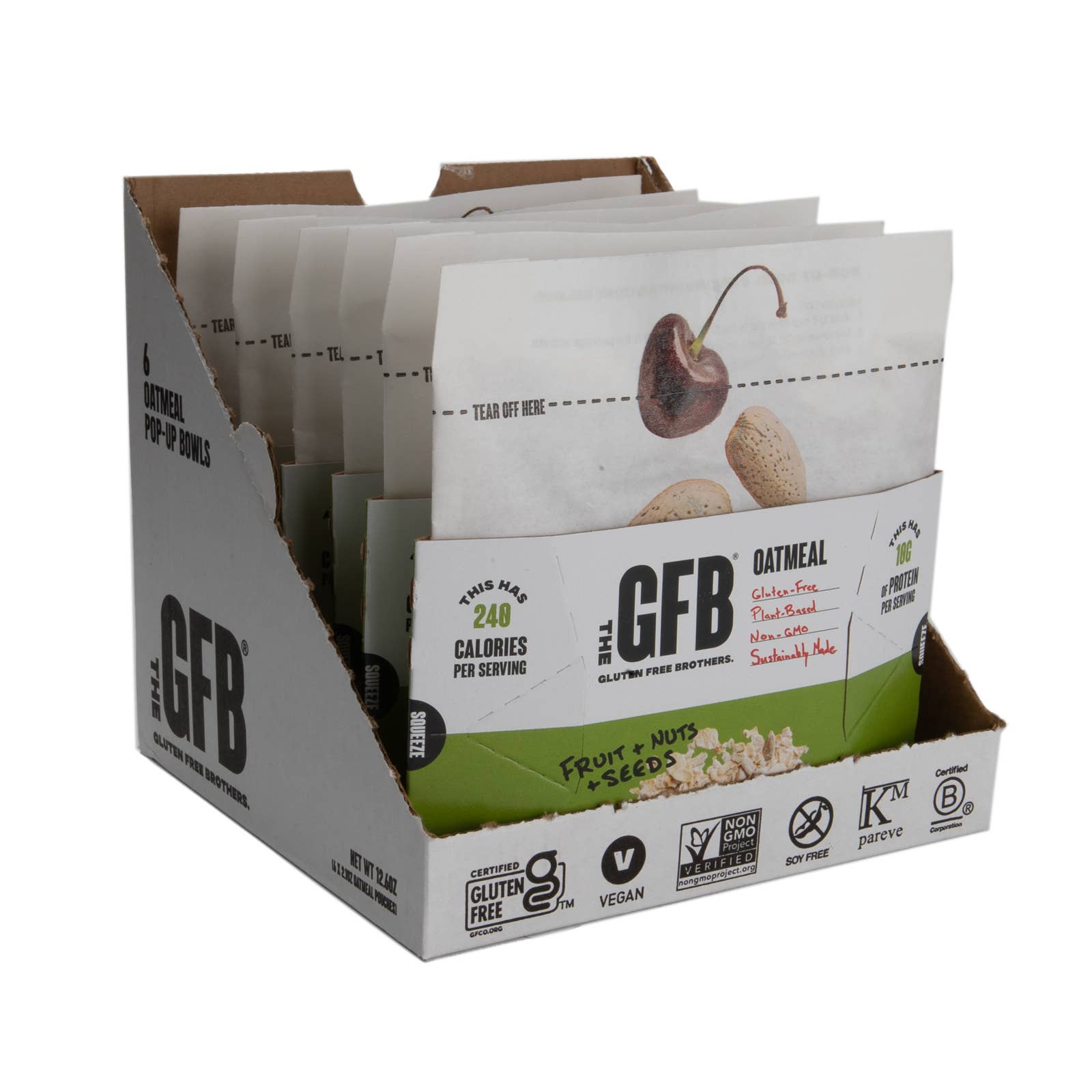 The GFB - Wholesale Oats - The GFB: Fruit, Nuts & Seeds Protein Oatmeal Pop-Up Cup9