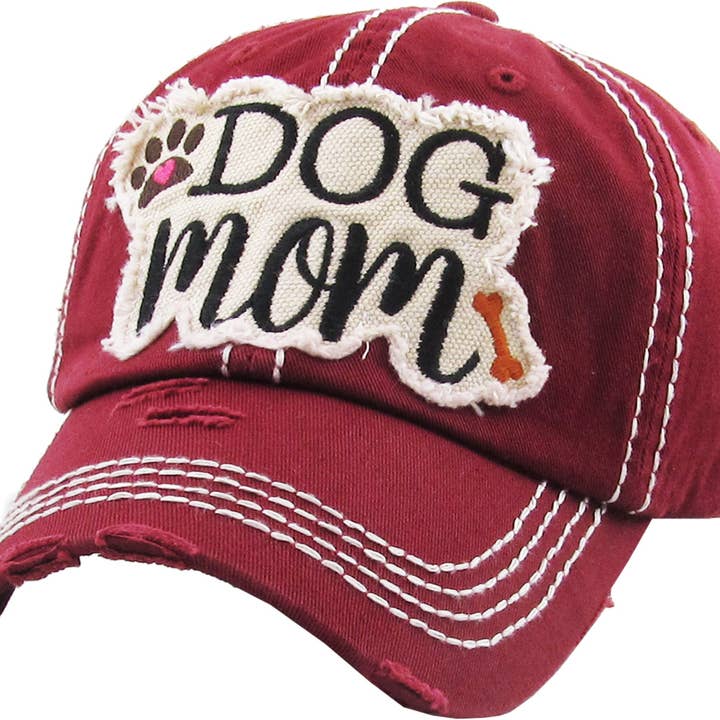 KBETHOS - Wholesale Baseball Cap - Women's - DOG MOM WASHED VINTAGE BALLCAP