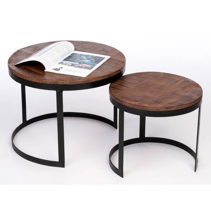 Voglrieder - Wholesale Coffee Table - Coffee table set of 2 side tables living room table round Aust7