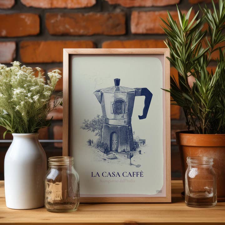 le murmure des murs - Wholesale Poster - Vintage Italian Coffee Pot Wall Decor Poster2