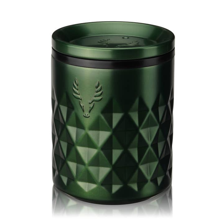 Paragon Ceramic Coated Rocks Tumbler with Lid Satin Green for wholesale by Viski