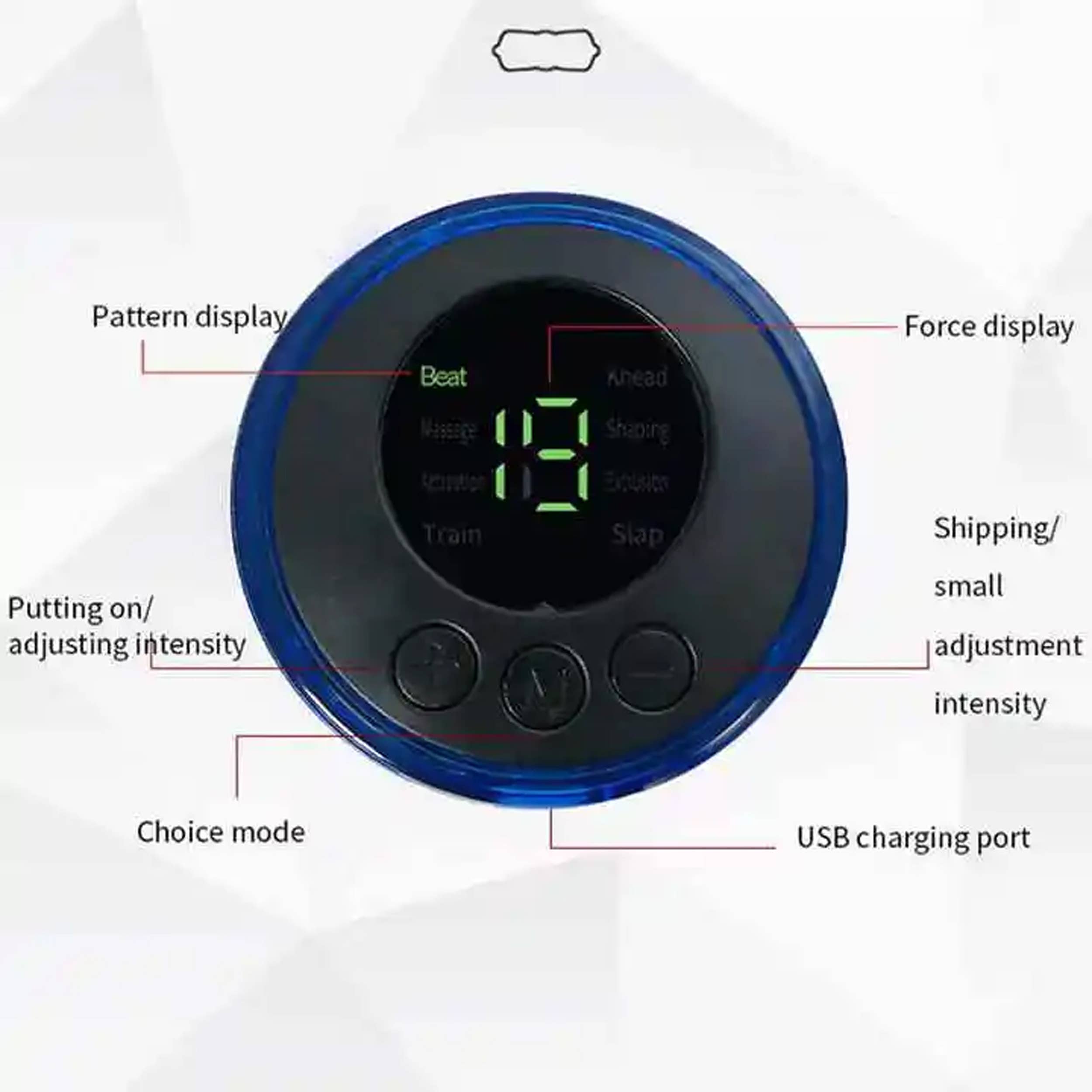GulleeGadgets - Vente Appareils de massage - Masseur de nuque et dos EMS à chargement portable, en vrac4