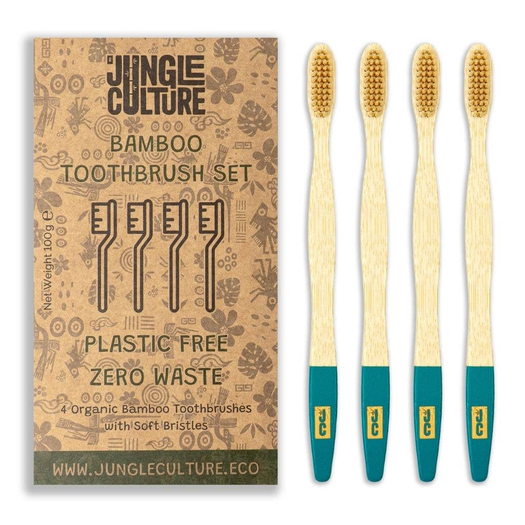 Jungle Culture – wholesale Tandborste – Bambu tandborstar x4 | Miljövänliga tandborstpåfyllningar2