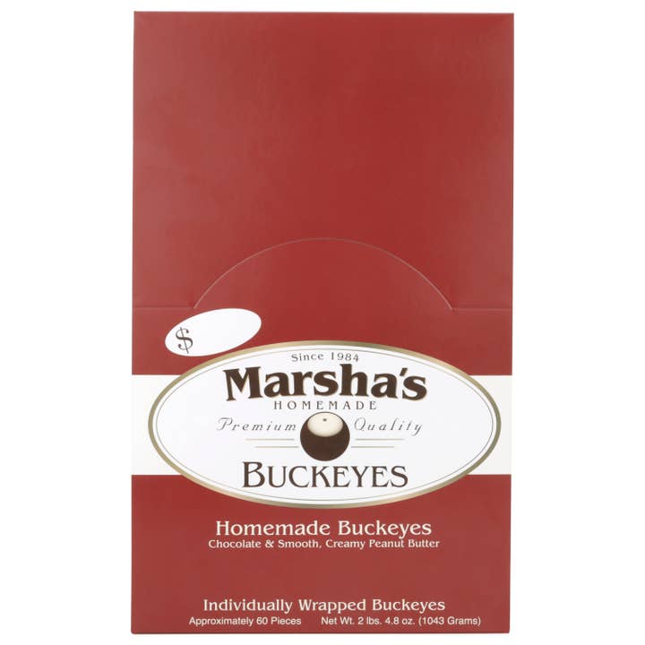 Marsha's Buckeyes - Wholesale Chocolate Covered Sweets - Case of 60, Individually Wrapped Buckeye Sweets3
