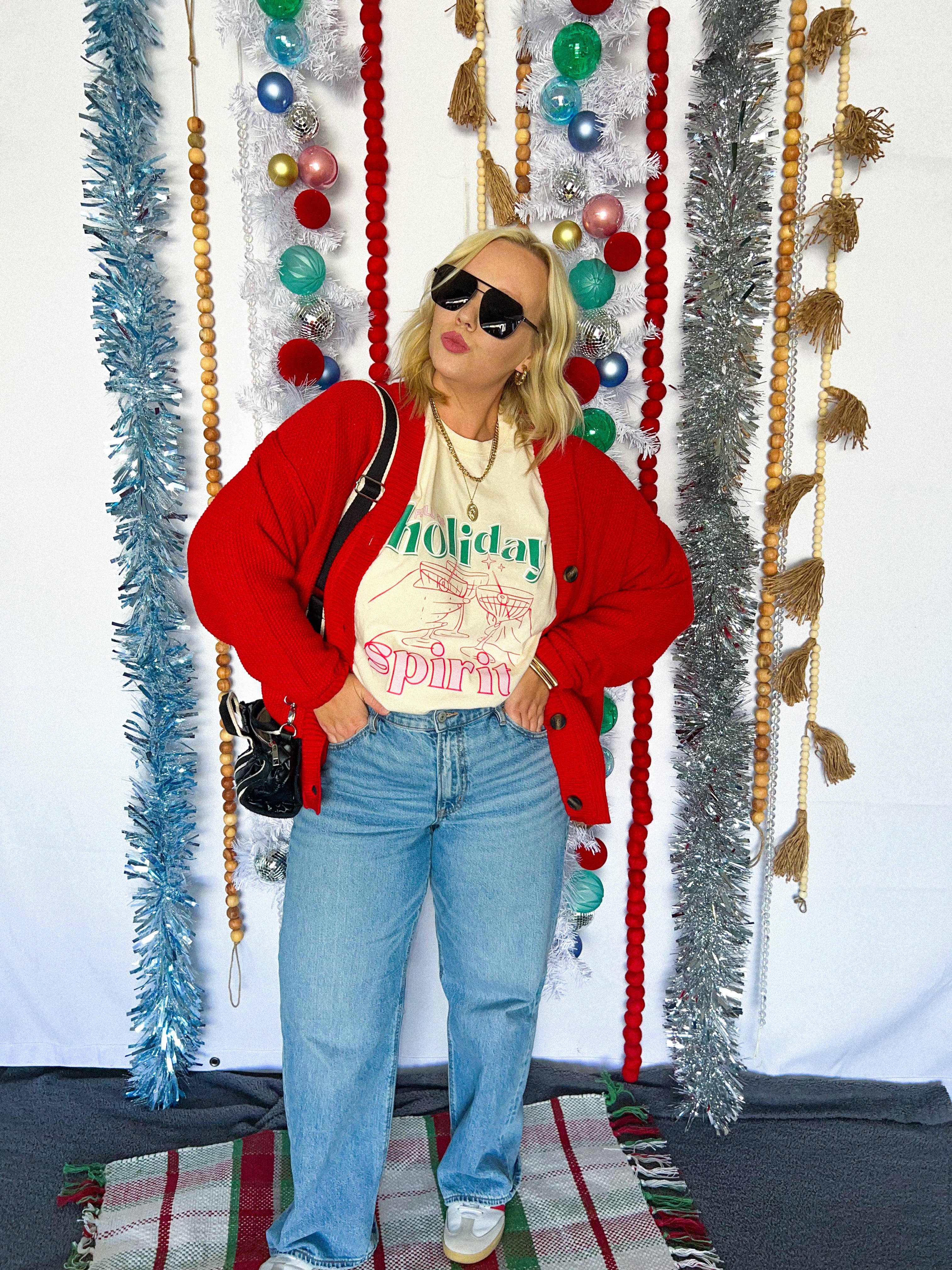 Banks & Co. - Wholesale Screen Printed T-Shirt - Unisex - full of holiday spirit graphic tee1