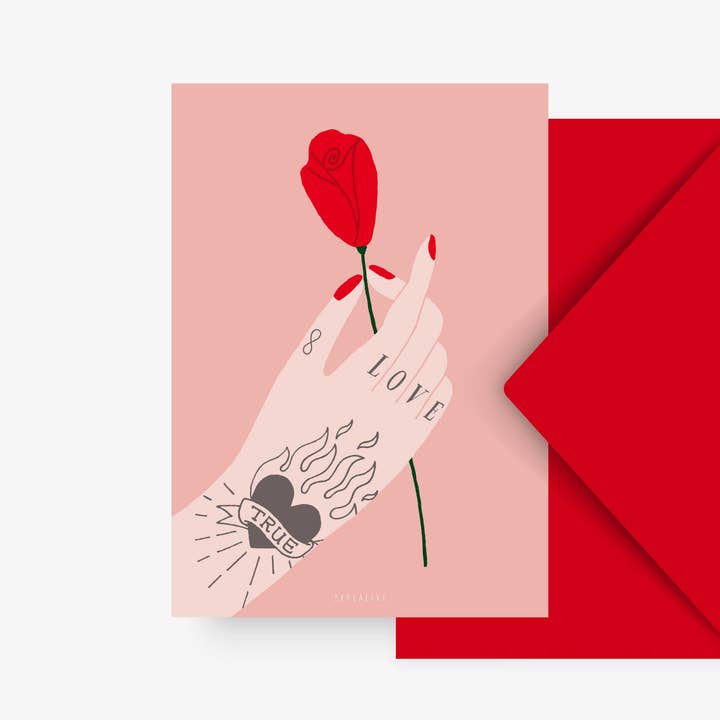 Postcard/ Hand of Love for wholesale by typealive