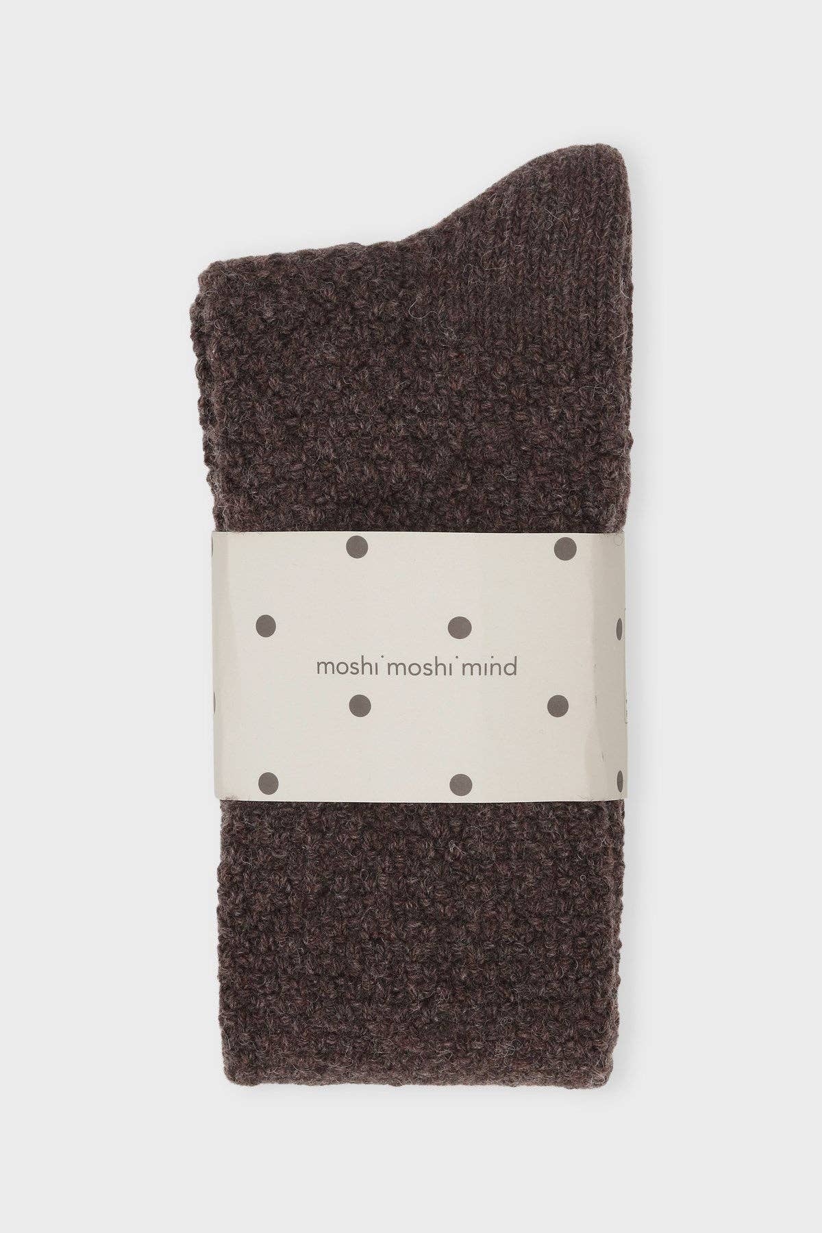 brown melange pearly socks for wholesale on Faire1