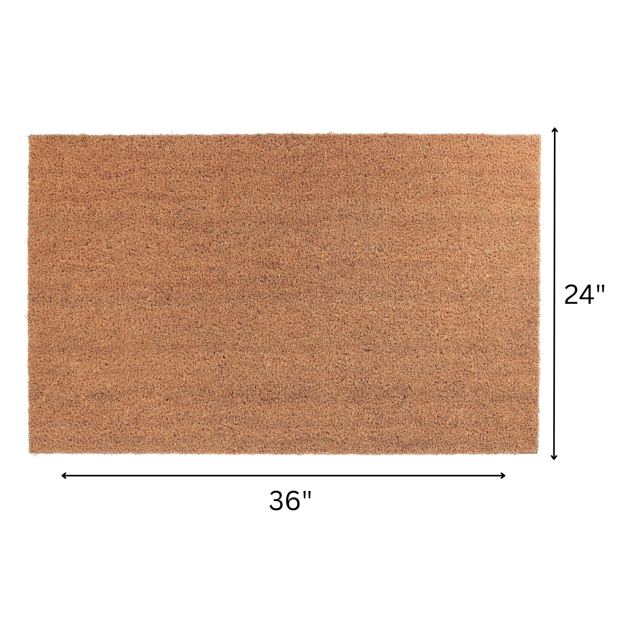 Brown Plain Coir Door Mat 24 X 36 for wholesale on Faire1