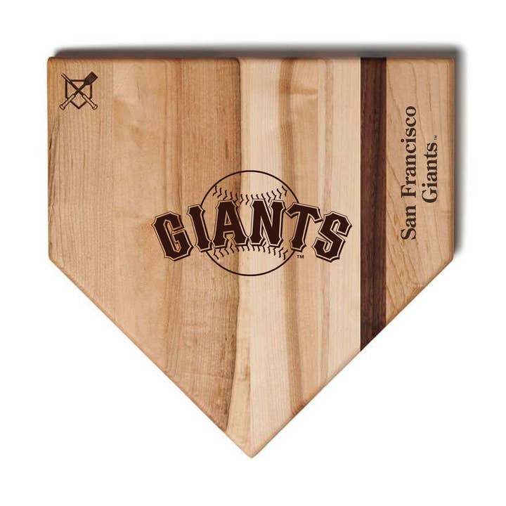 San Francisco Giants Home Plate Cutting Boards | Multiple for wholesale by Baseball BBQ