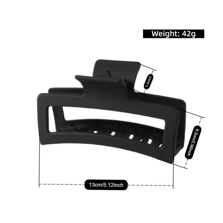 ACCITY - Wholesale Hair Clip - Women's - 5.12" Jumbo Flat Hair Claw Clip – Strong Hold_CWAHA10916