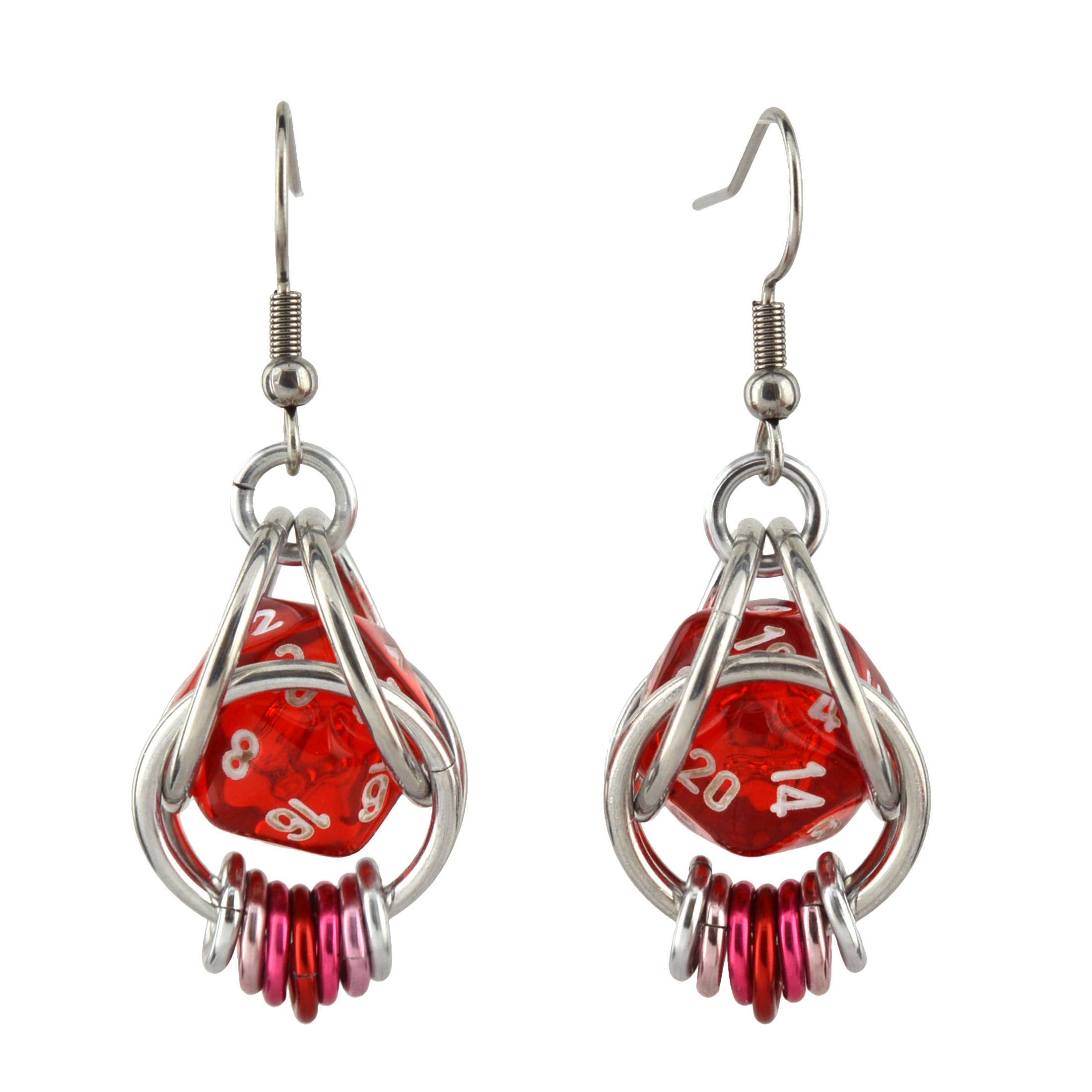 Rebeca Mojica Jewelry - Wholesale Dangle Earrings - d20 Earrings - LGBTQ Rainbow or Ombre Coil4