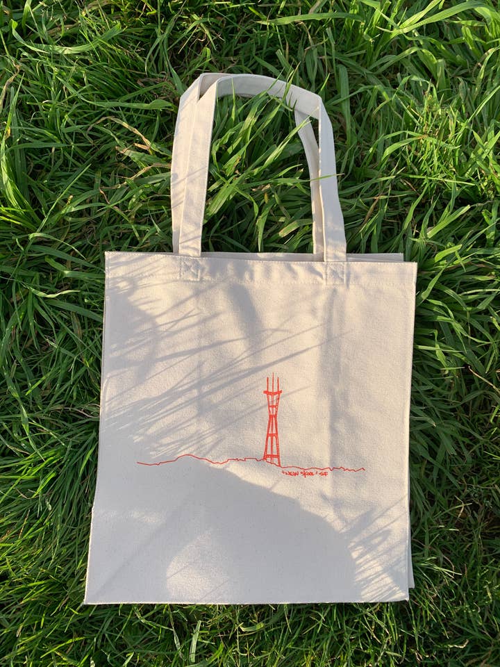 Canvas Sutro Shopper Tote Bag for wholesale by New Skool
