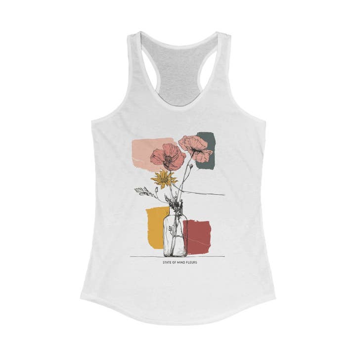 Camisole en coton graphique - Fleurs pour la vente par State of Mind Brand